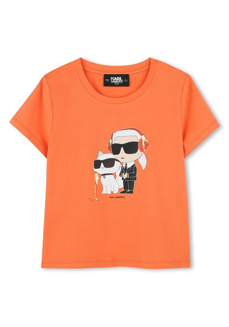 T-shirt con stampa KARL LAGERFELD KIDS | Z3049298F